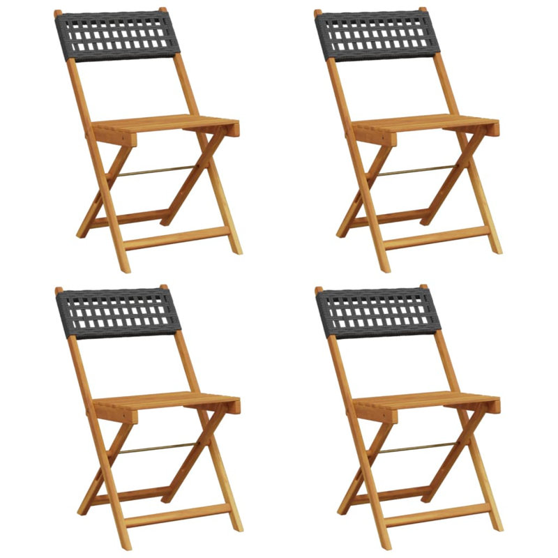 Alvidas Patio Dining Accent Chair, Black