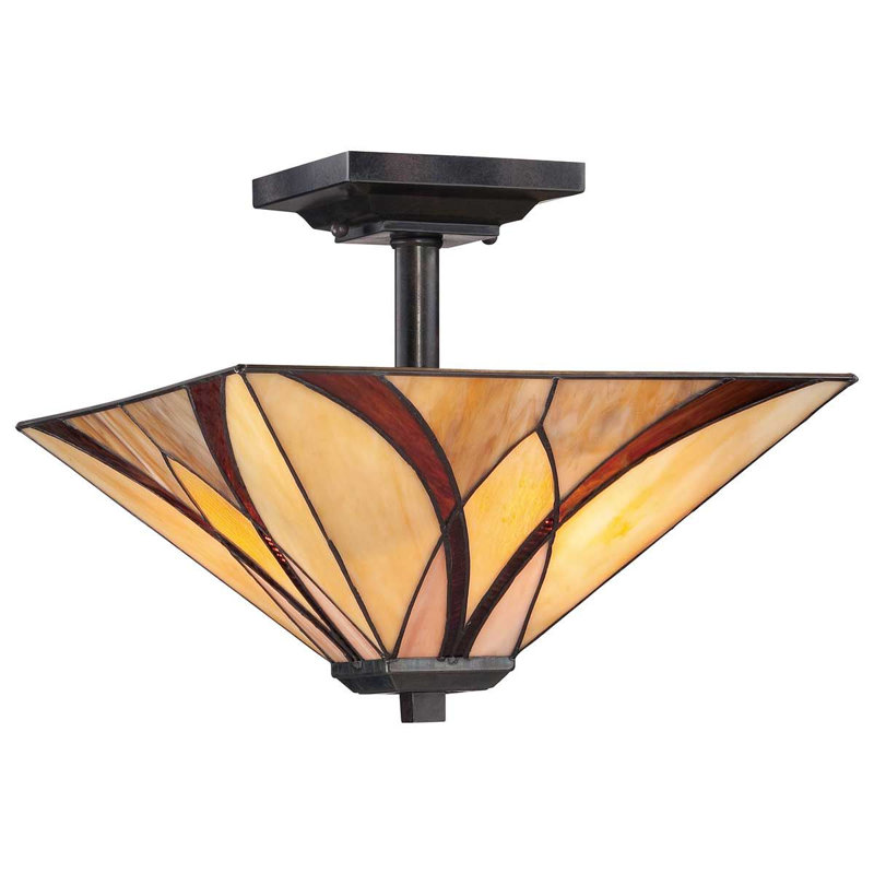 Rockton Glass Semi Flush Mount