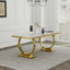 Ensemble de table de salle à manger de luxe 5 pièces avec 4 chaises en cuir-982980516-982980509-982980507