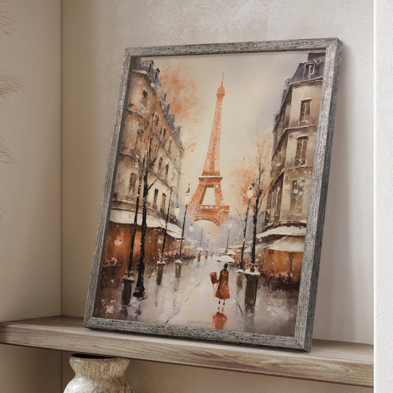«Christmas Holiday Art», reproduction encadrée en bois massif, H 15 po x l 12 po
