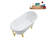 57.5'' x 29.5'' Soaking Acrylic Bathtub-83636115-83636116