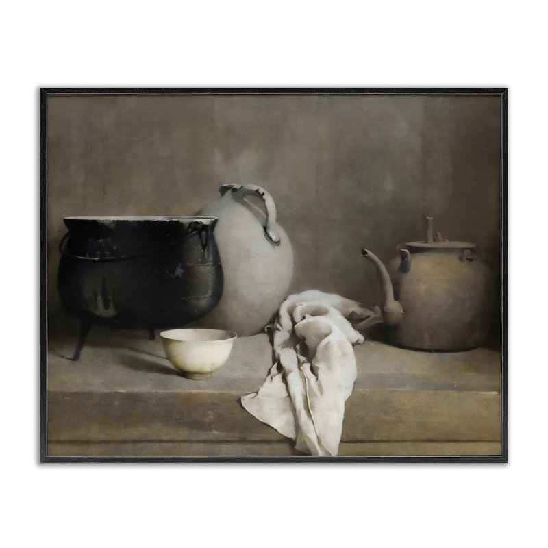 Giclée encadrée par Vase, Giclée encadrée noir minuit, H 16 po x l 20 po