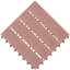 Semmes Wood Interlocking Deck Tile in Brown