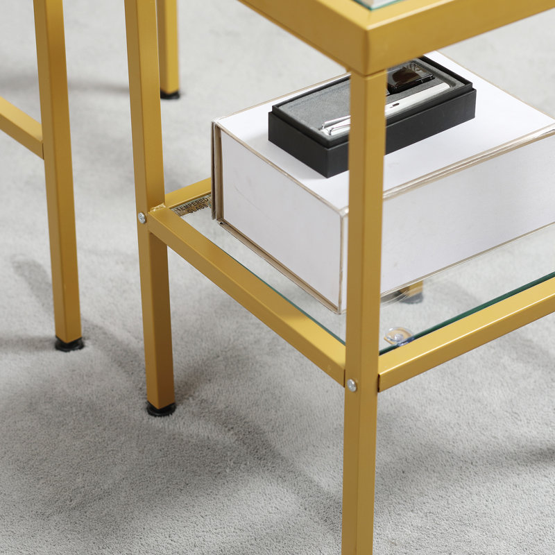Tables gigognes en verre Homcom