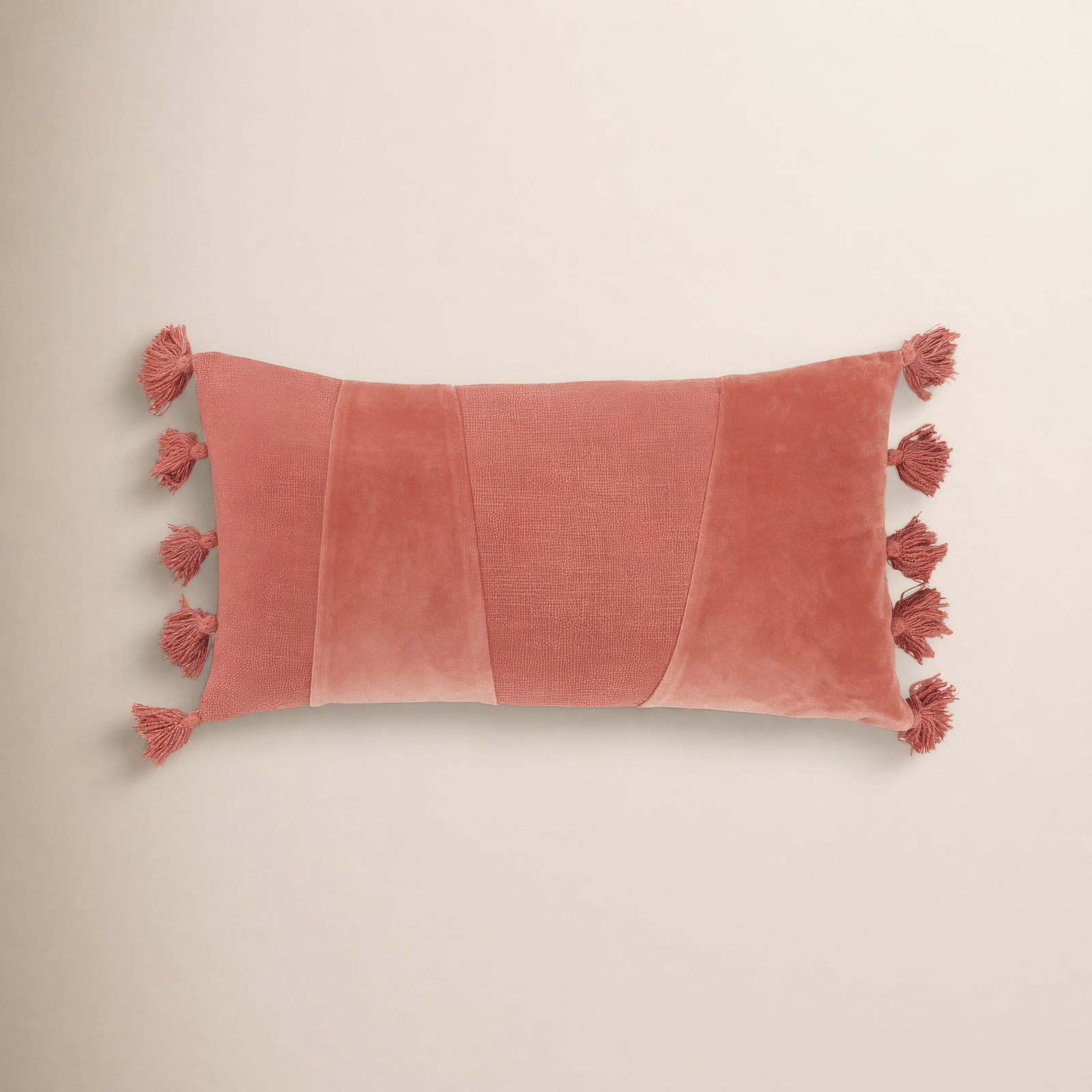 Legaspi 26" x 14" Cotton Pillow Cover & Insert, Terracotta