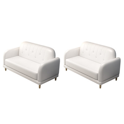 Cafe Restaurant Bar Modern Fashion Bench Faux Leather Upholstered Bench