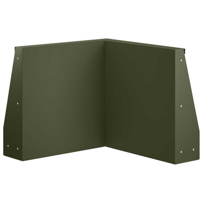 40 cm H x 50 cm W Steel with 2 Panel(s) Included
