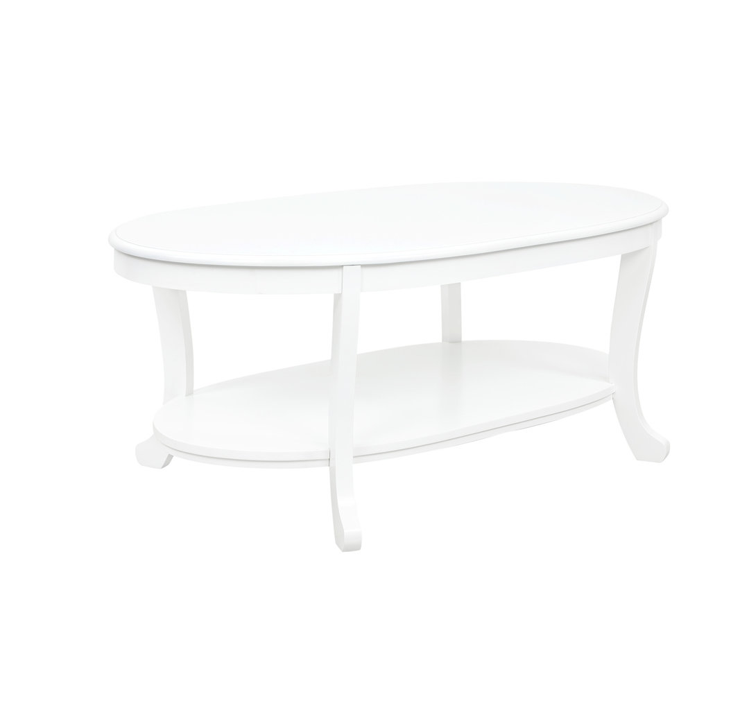 Traditional 4 Leg Coffee Table with Storage Red Barrel Studio®