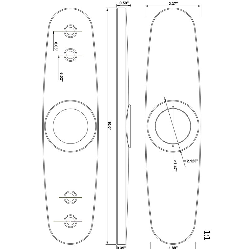 Kitchen Sink Faucet Deck Plate, Oil Rubbed Bronze