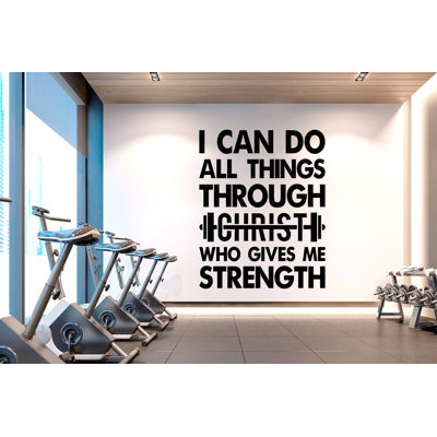 With Gods All Things Are Possible Afro American Fitness Wall Decal Afro Girl Workout Wall Decal Gym Wall Decor Motivational Wall Decal 468RS