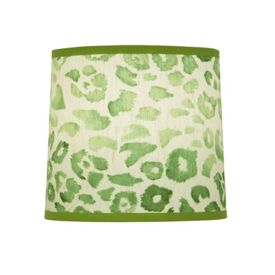 Abbey Rose - Shade Only - Rumble - Emerald with Verde Hoja Trim - 6.5"