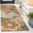 Blossom Hand Tufted Wool Cotton Floral Rug in Red/Green-1348721145