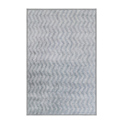 Tapis gris / blanc Alantra