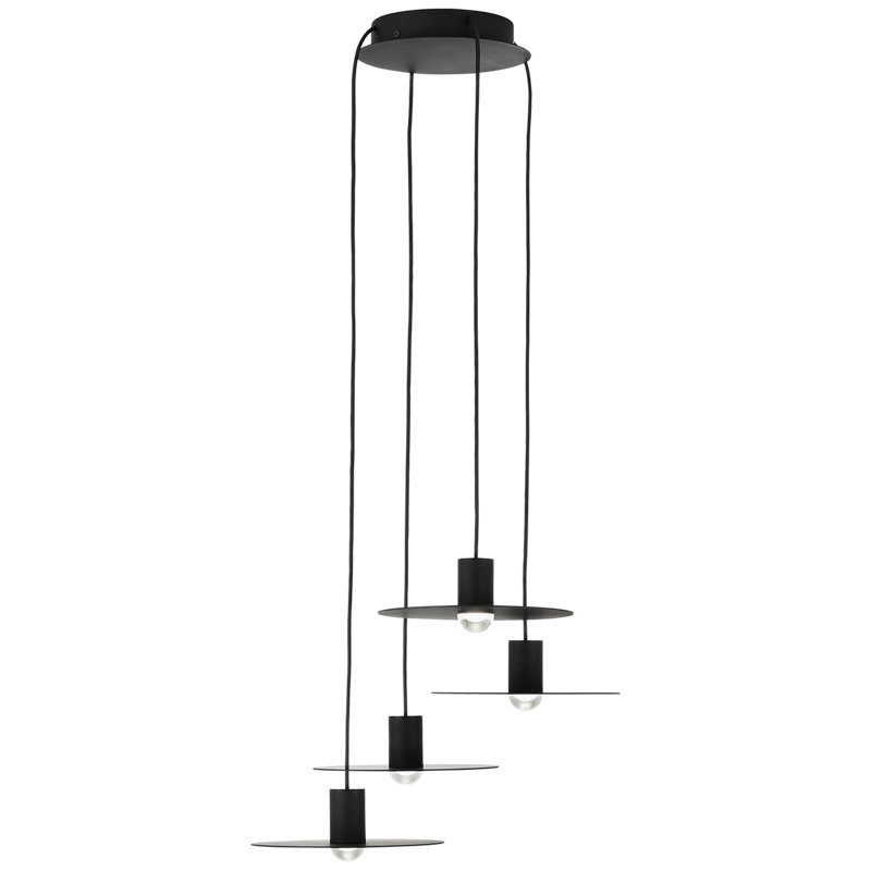 Eaves 4 - Light LED Pendant, Nightshade Black