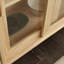 Armoire d'appoint à porte coulissante simple en bois