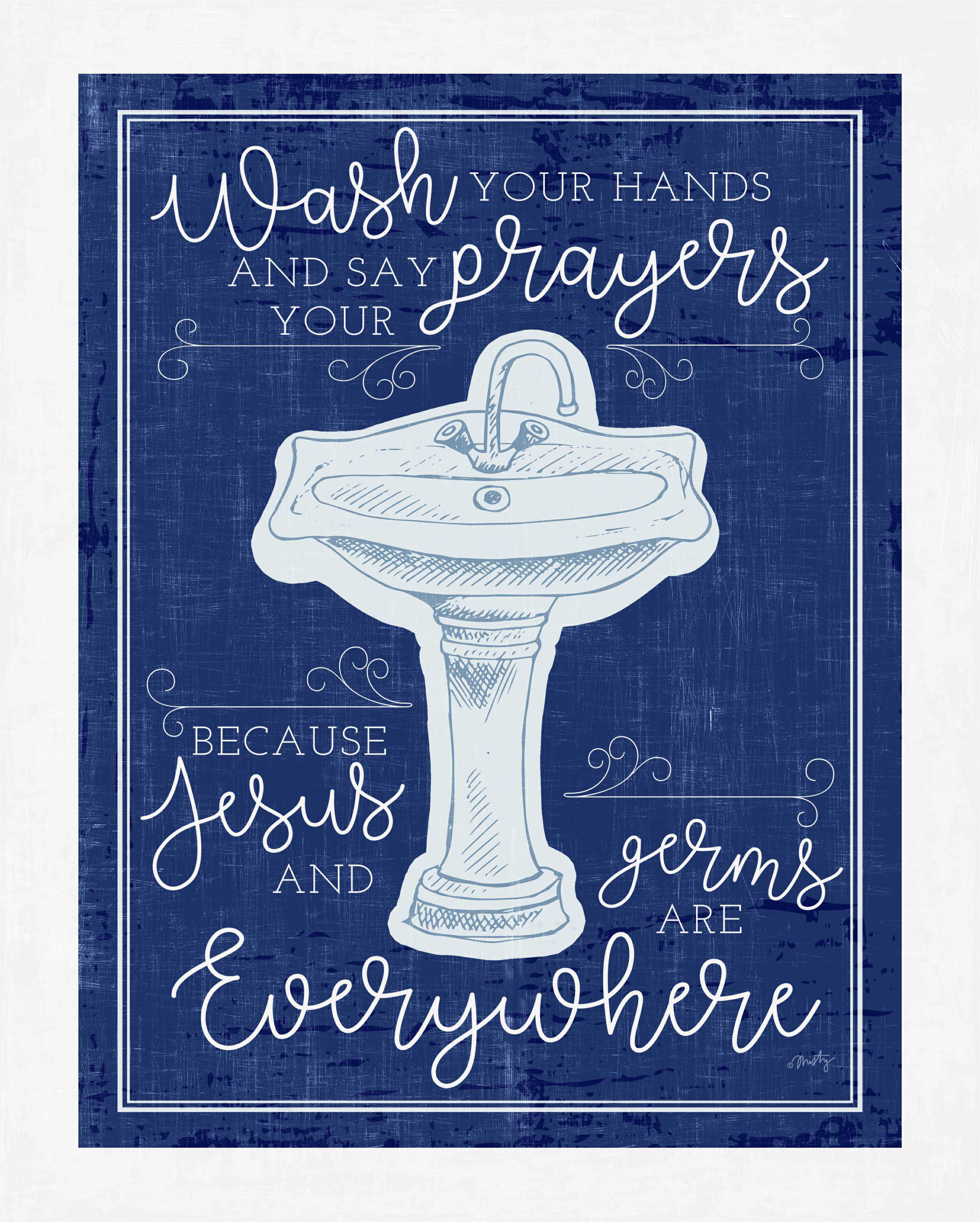 Winston Porter Wash Your Hands - Wrapped Canvas Print | Wayfair