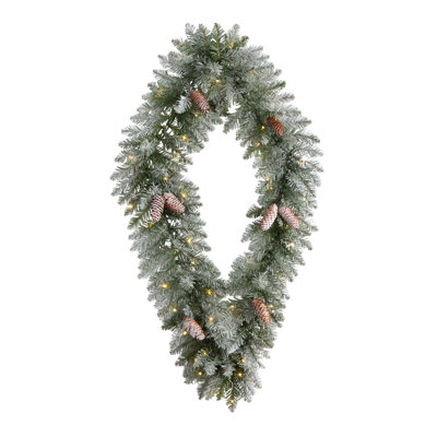 Faux Lighted Spruce 20'' Wreath
