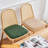 19.29" Green Solid back side Chair(Set of 2)