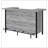 Menimen Grey Driftwood Freestanding Bar Unit