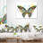 Openwork Butterfly - Floral Printed Pillow-29340010-29340013