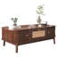 Table basse en rotin rustique Halden