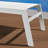 Outdoor Rust-Resistant Metal Chaise Lounge with Table-1571226081