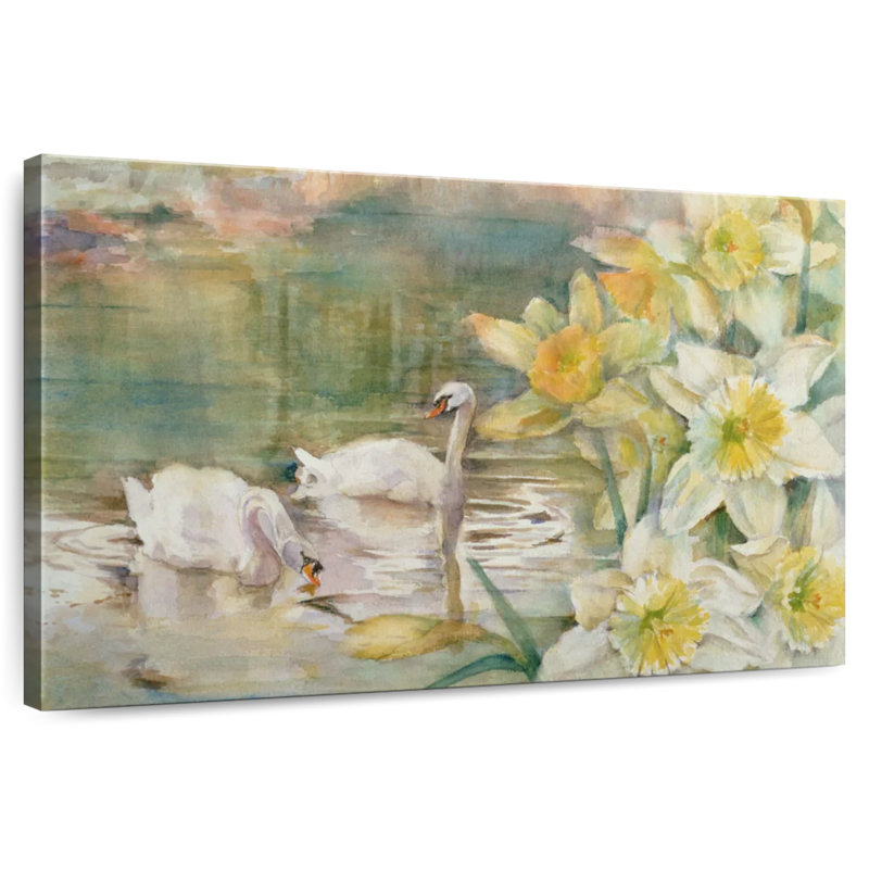 Harnek Swans At Hurst, 30" H x 45" W