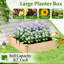 Lit de jardin surélevé en bois 4 pi x 4 pi Hallmundur