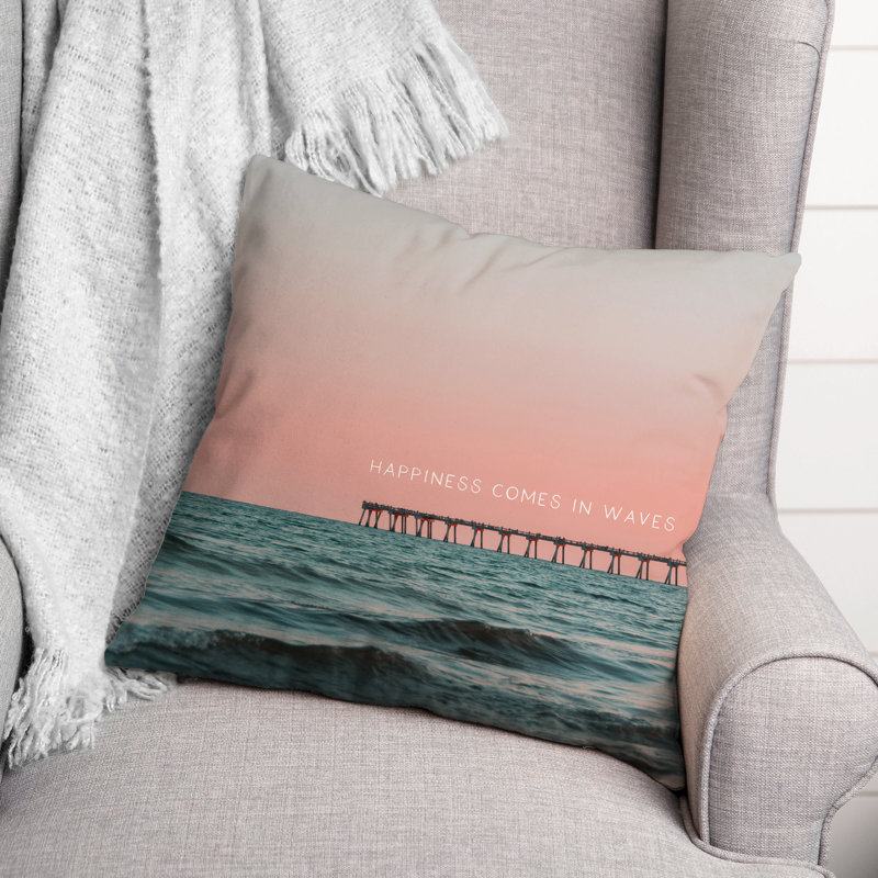 Reversible Throw Pillow, 16" x 16"