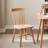 Simple solid wood rock plate dining table sets.