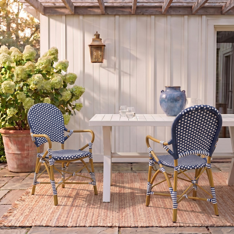 Chaise de patio empilable Androula
