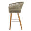 Tabouret de bar d'extérieur avec coussin Capps