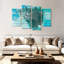 Abarca Music Harmony In My Head On Canvas, reproduction de 4 pièces-93822352
