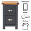 Set of 2 Dunkeld Petite 2-Drawer Bedside Cabinets