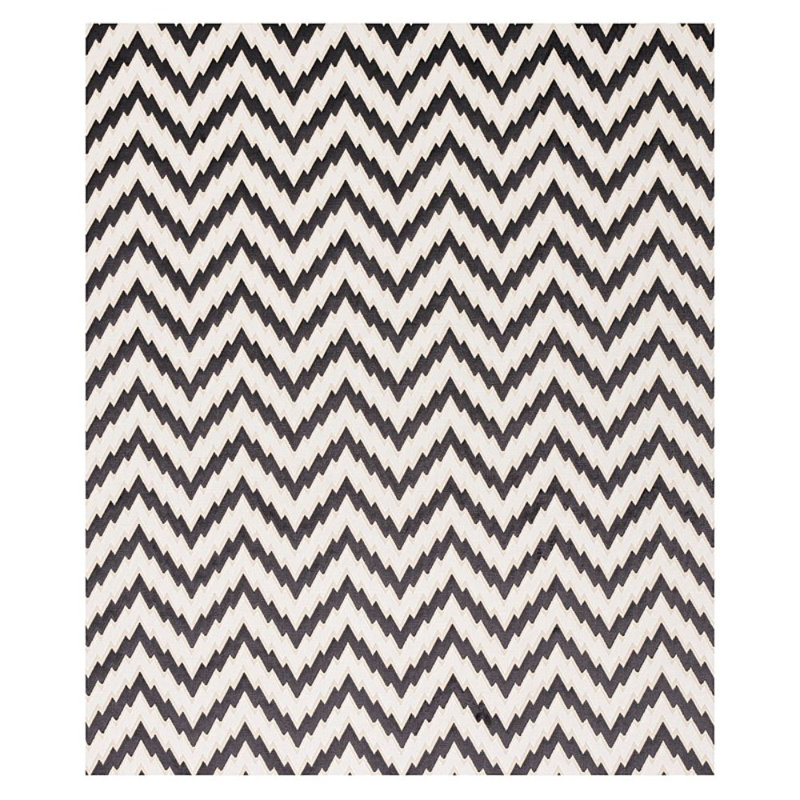 Florentine Chevron Velvet Fabric, Black