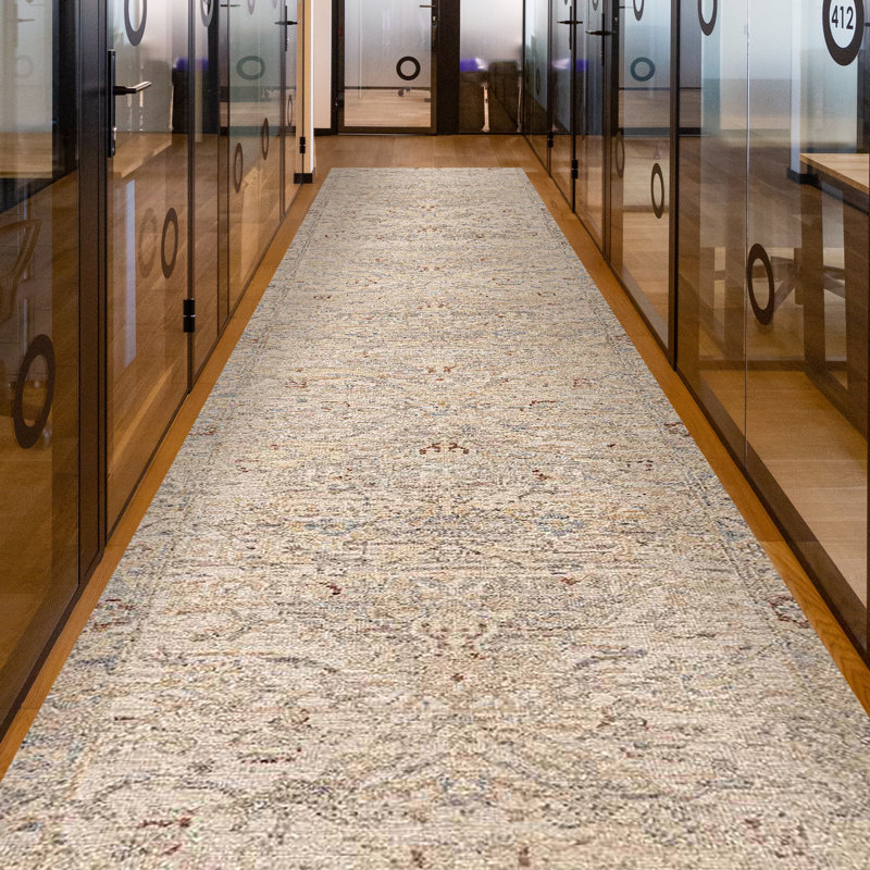 Handmade Silk and Wool Area Rug, Runner 2'6" x 12'