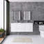 Meuble-lavabo mural double avec plateau en résine 59,05 po Reca-693733189