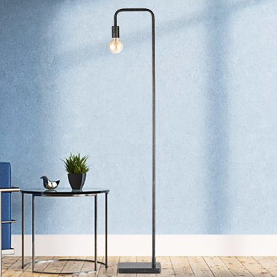 Suki 59.06'' Old Silver Task Floor Lamp