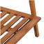 2-Piece Mid-Century Modern Patio Set, Acacia Wood Loveseat & Slatted Coffee Table with Weather-Resistant Cushions