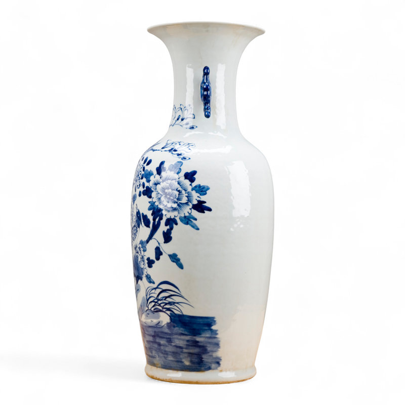 Porcelain Vase Phoenix Lotus Blue White