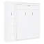 Lit double avec rangement pour tablette, garde-robe, lumières à DEL - peu encombrant pour la salle de sport, les tablettes blanches et le bureau rayonnant, chambre d'amis-951866001-951866002