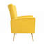 Chaise d'appoint en velours avec table