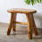 Tabouret de coiffeuse en bois massif Minnick