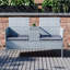 Lareina 130Cm Wide Outdoor Garden Loveseat with Cushions, UKFR Certified-1511026562