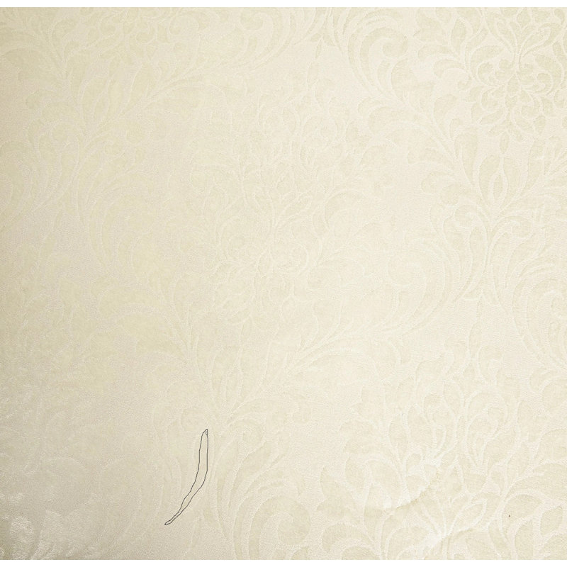 Microfiber / Polyester Bedspread with Pillow Shams, Double, Cream