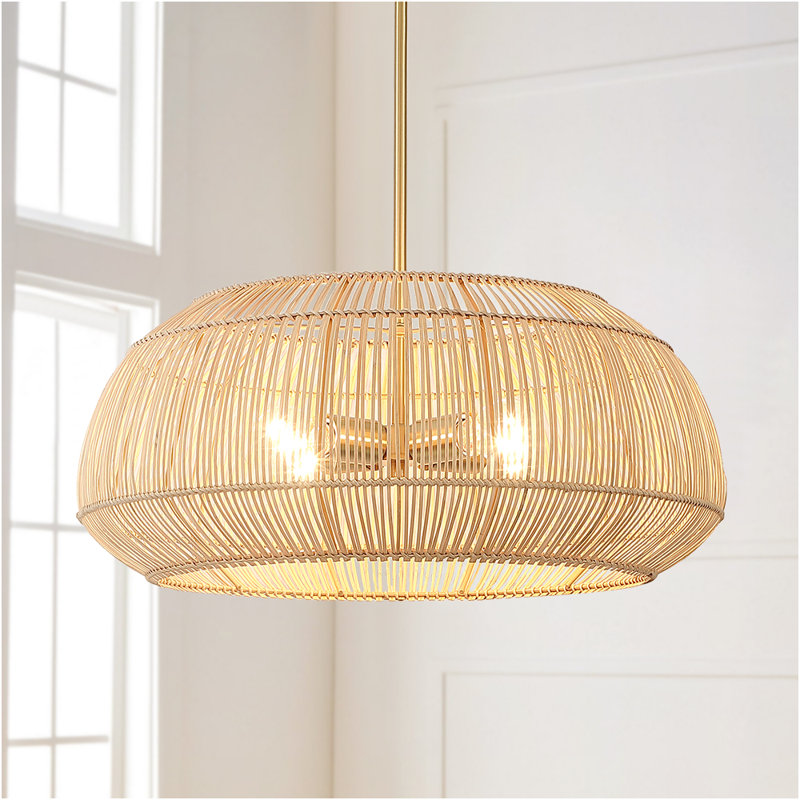 Lustre géométrique à 4 lumières tamisées Tamil