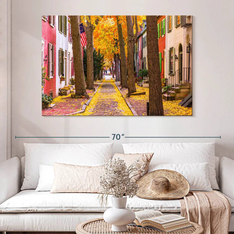 Sirci Philadelphia Autumn Lane, H 34 po x l 51 po