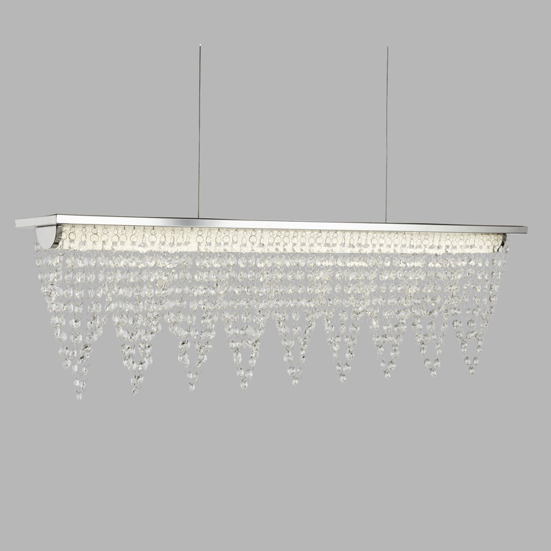 Julianna 1 - Light Chrome LED Kitchen Island Pendant