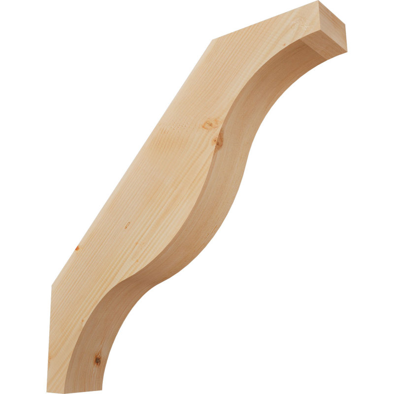 Attelle de genou Funston, Sapin de Douglas, Lisse, H 34 po x l 5,5 po x P 34 po