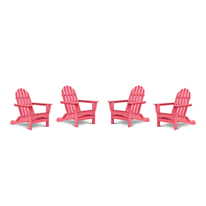 Brunt Outdoor Adirondack Set, Pink